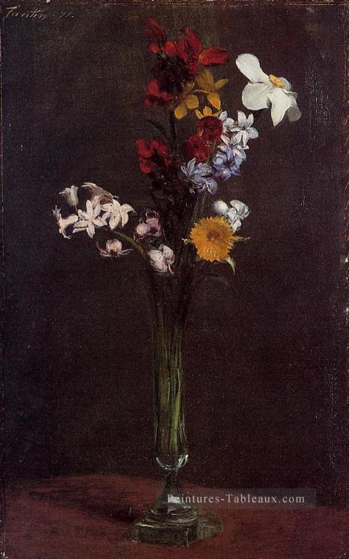 Narcisses Jacinthes et capucines peintre de fleurs Henri Fantin Latour Peintures à l'huile